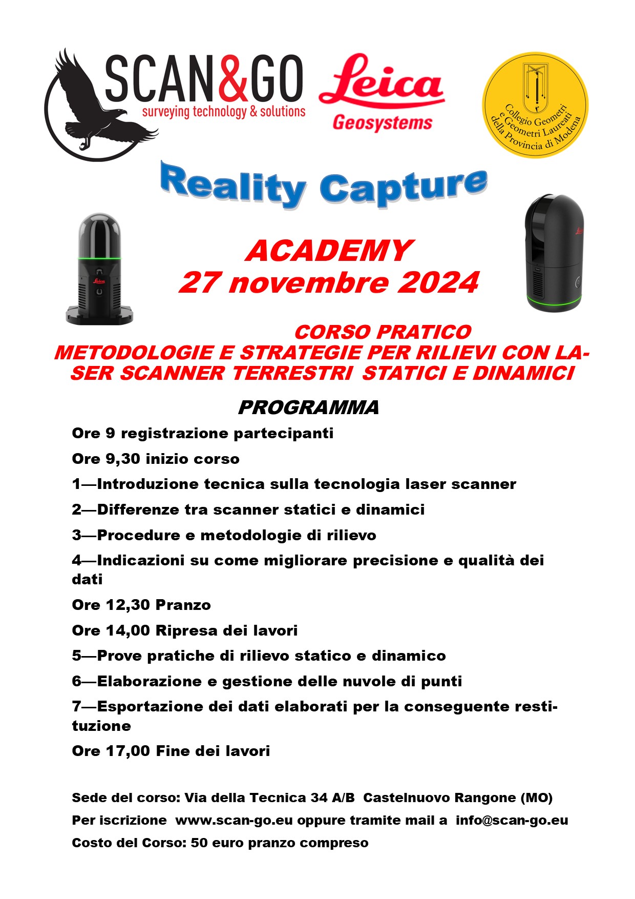 corso reality capture